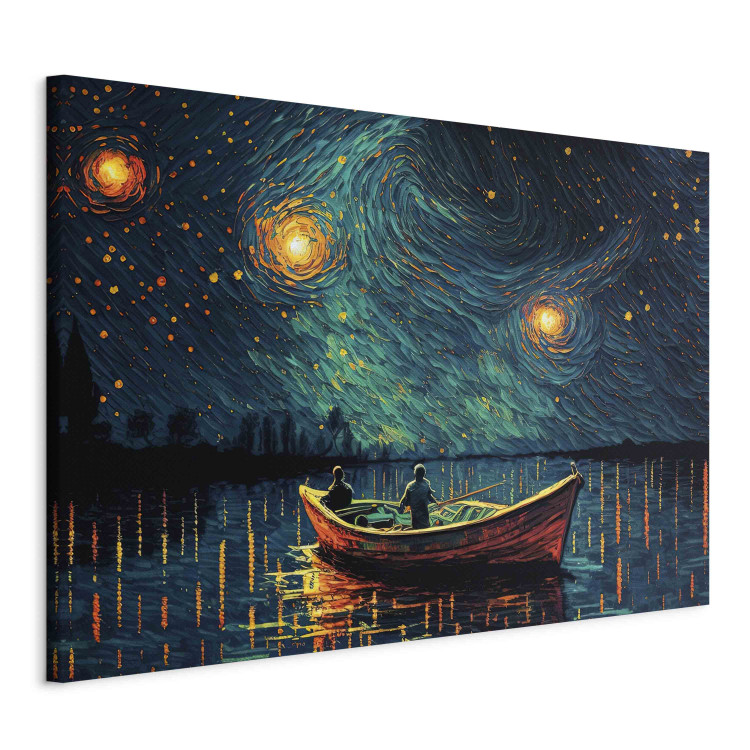 Wandbild Starry Night - Impressionistic Landscape With a View of the Sea and Sky 151034 additionalImage 2