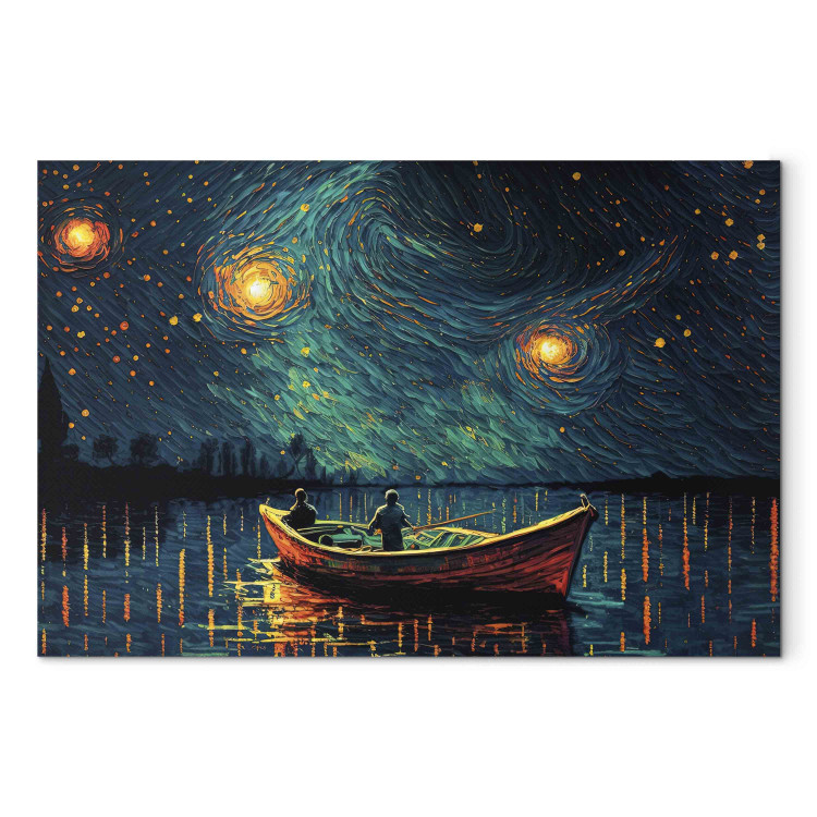 Wandbild Starry Night - Impressionistic Landscape With a View of the Sea and Sky 151034 additionalImage 7