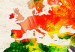 Bild auf Leinwand World Map: Painted World 99134 additionalThumb 5