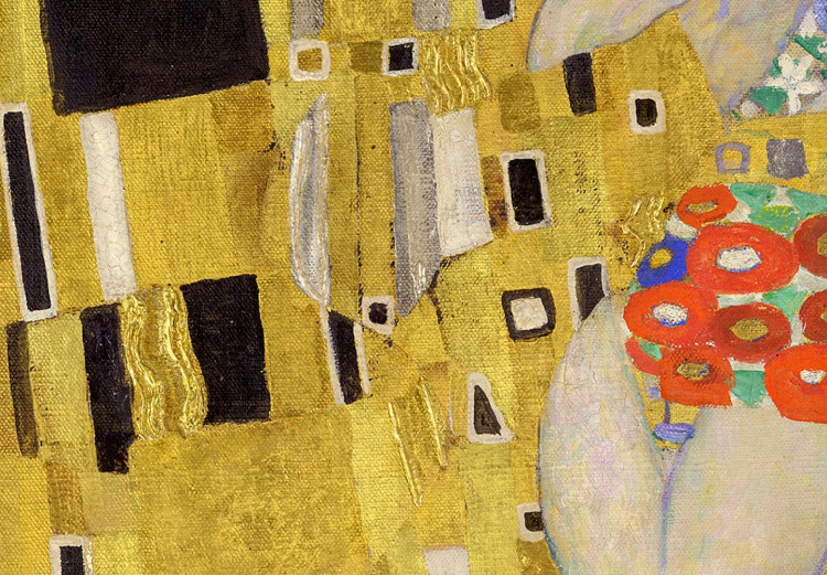 Rundes Bild Kiss - Gustav Klimt - A Couple in Love in a Passionate Embrace 148744 additionalImage 3