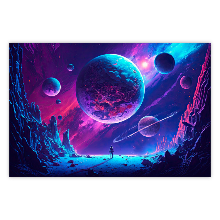 Poster Galactic Explorer - Rocky Planet in Space 150644