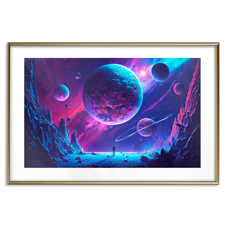 Poster Galactic Explorer - Rocky Planet in Space 150644 additionalImage 26