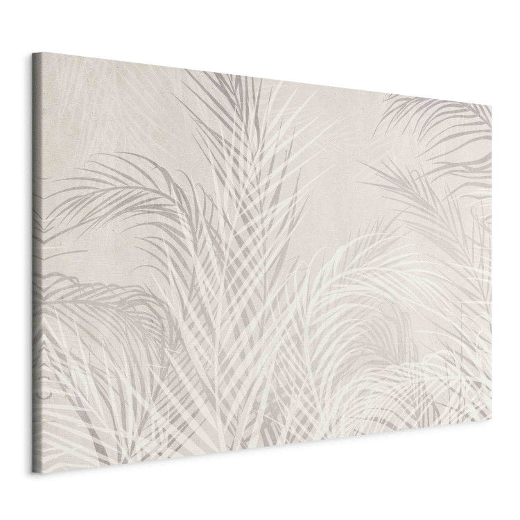 Bild Palm Trees in the Wind - Gray Twigs With Leaves on a Light Beige Background 151244 additionalImage 2