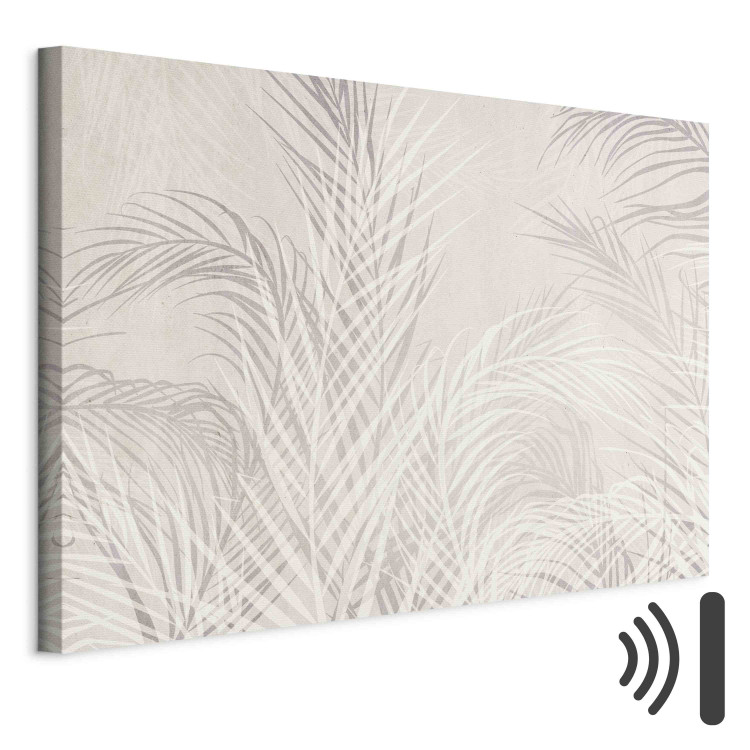 Bild Palm Trees in the Wind - Gray Twigs With Leaves on a Light Beige Background 151244 additionalImage 8