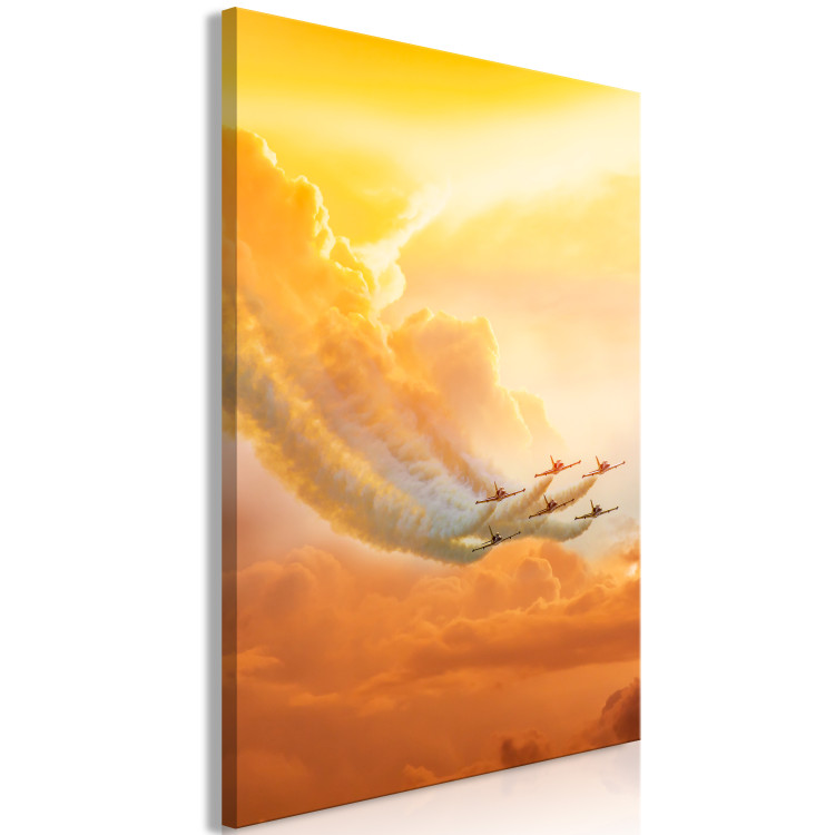 Wandbild Airplanes in the Clouds (1 Part) Vertical 114264 additionalImage 2
