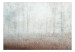 Vlies Fototapete Nebelhafter Raum - Landschaft mit Morgensonne über Feld und Wald 144064 additionalThumb 1