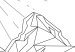 Fototapete Outline of a Mountain Range - Minimalist Depiction of Mountains in Boho Style 151264 additionalThumb 4