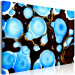 Wandbild Bio-Formen - Abstraktion in leuchtendem Blau und dunklem Bronzeton 134674 additionalThumb 2