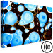 Wandbild Bio-Formen - Abstraktion in leuchtendem Blau und dunklem Bronzeton 134674 additionalThumb 6