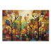 Bild auf Leinwand Colorful Forest - A Geometric Composition Inspired by Klimt’s Style 151074 additionalThumb 7