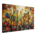 Bild auf Leinwand Colorful Forest - A Geometric Composition Inspired by Klimt’s Style 151074 additionalThumb 2