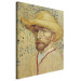 Wandbild Self portrait with straw hat and artist's smock 158384 additionalThumb 2