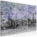 Bild auf Leinwand Blühende Magnolie - Triptychon mit Magnolienbäumen und lila Blumen 128794 additionalThumb 2