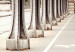 Leinwandbild Brücke auf der Seine - Fotografie in Sepia der Architektur von Paris 132294 additionalThumb 4