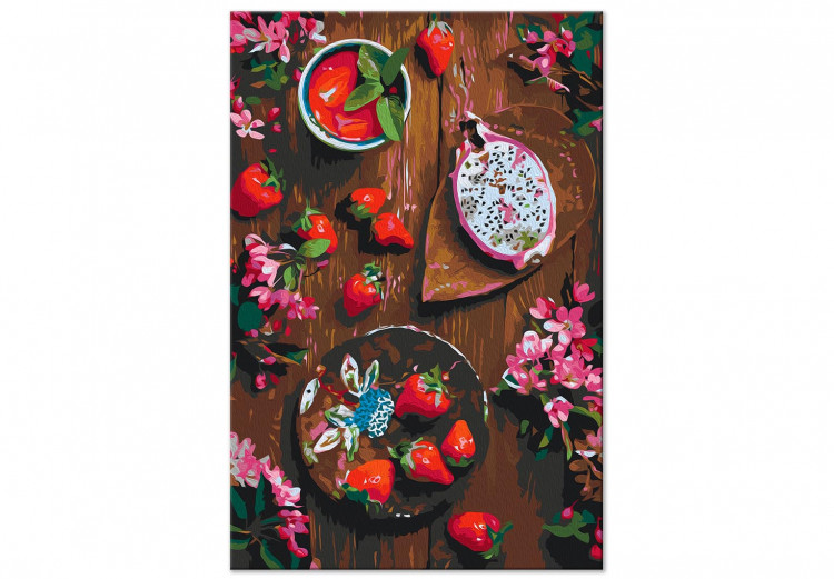 Malen nach Zahlen-Bild für Erwachsene Strawberries and Dragon Fruit 143294 additionalImage 6