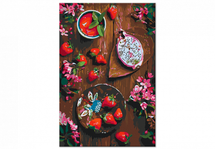 Malen nach Zahlen-Bild für Erwachsene Strawberries and Dragon Fruit 143294 additionalImage 7