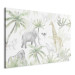 Bild auf Leinwand Tropical Safari - Wild Animals in Green-Pastel Colors 151194 additionalThumb 2