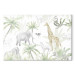 Bild auf Leinwand Tropical Safari - Wild Animals in Green-Pastel Colors 151194 additionalThumb 7