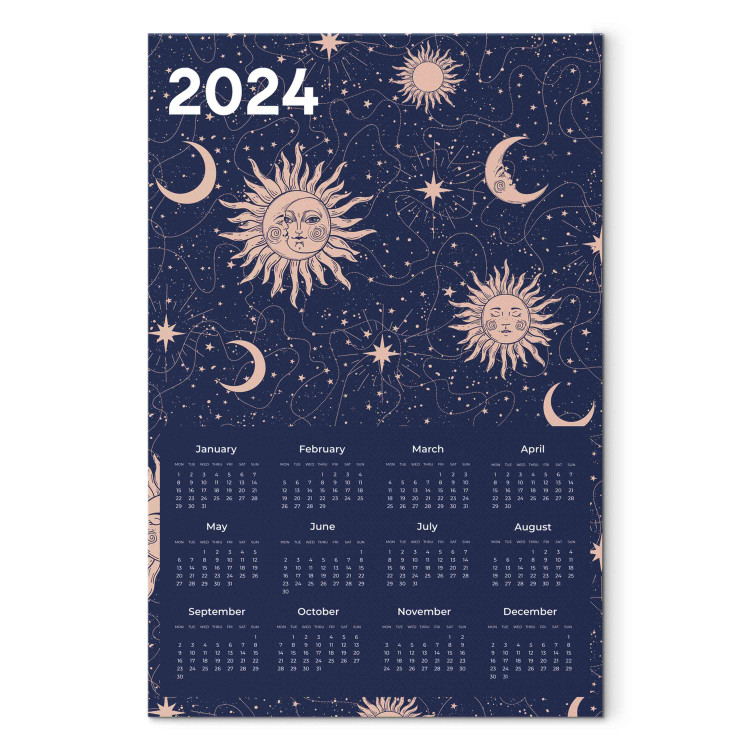 Wandbild Calendar 2024 - Composition Showing Stars and Moon 151894 additionalImage 7