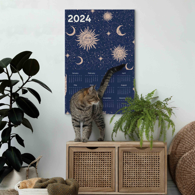 Wandbild Calendar 2024 - Composition Showing Stars and Moon 151894 additionalImage 5