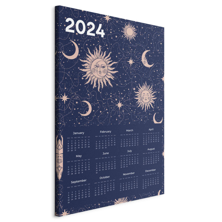 Wandbild Calendar 2024 - Composition Showing Stars and Moon 151894 additionalImage 2