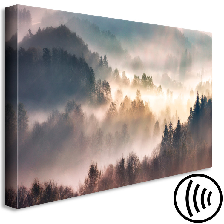 Wandbild Forest in the Fog - Mountainous Landscape With Trees at Sunrise 149805 additionalImage 6