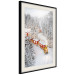 Poster Christmas Train - A Red Train Going Through a Snow-Covered Forest 151705 additionalThumb 6