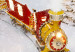 Poster Christmas Train - A Red Train Going Through a Snow-Covered Forest 151705 additionalThumb 3