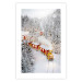 Poster Christmas Train - A Red Train Going Through a Snow-Covered Forest 151705 additionalThumb 17