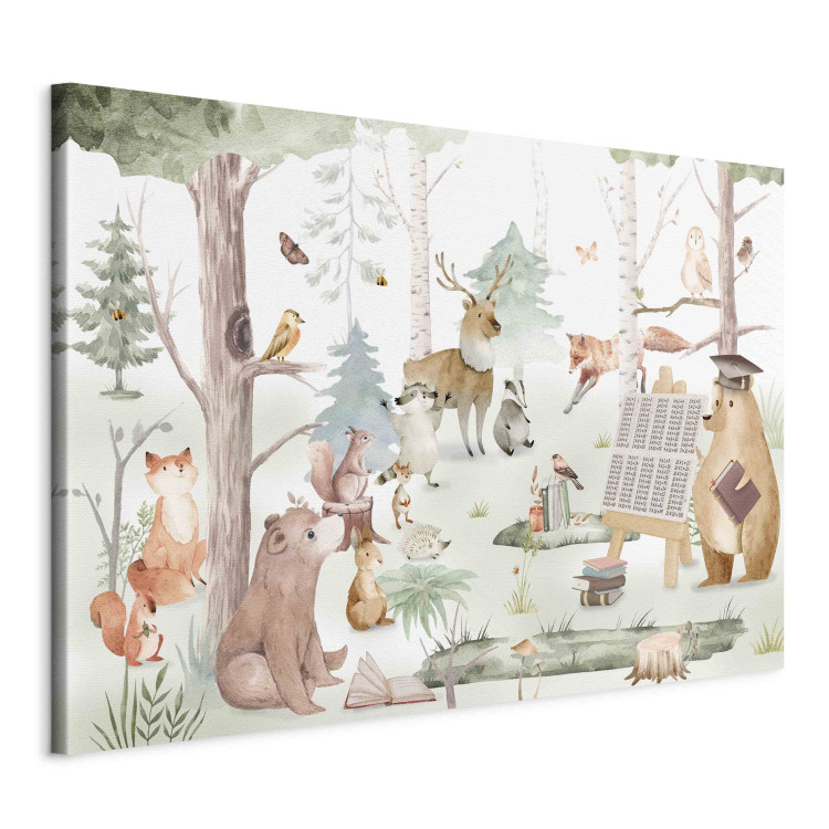 Wandbild School in the Forest - Bear Teaching the Other Animals in the Clearing 151215 additionalImage 2