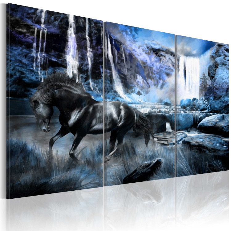 Wandbild Wasserfall in saphir Farben 55515 additionalImage 2