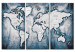 Dekorative Pinnwand Ink Triptych [Cork Map] 92215 additionalThumb 2