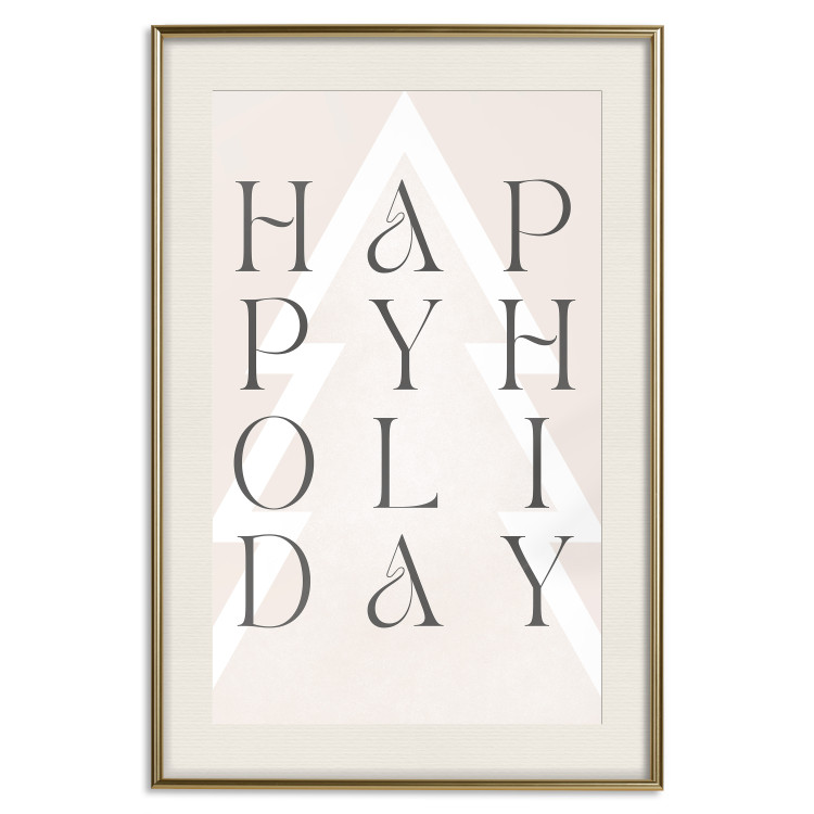 Wandposter Best Wishes - Decorative Inscription on a Geometric Background 148025 additionalImage 24