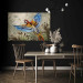 Wandbild Parrot in the Jungle - A Colorful Bird Among the Delicate Leaves of a Monstera 151525 additionalThumb 5