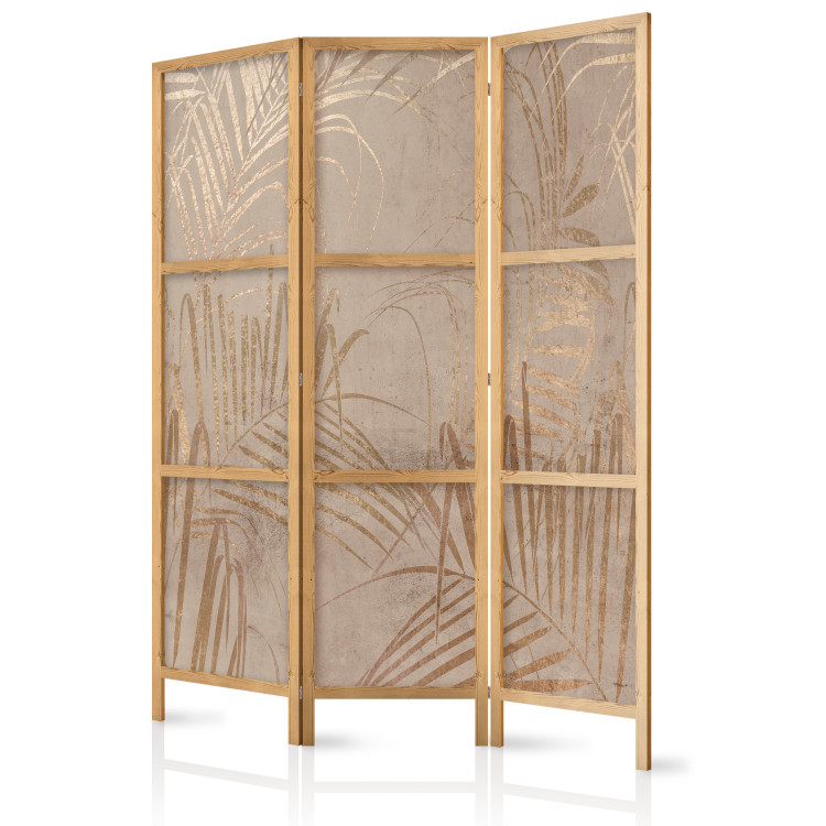 Deko Paravent Coast of Palm Trees - Artistic Beige Composition With Leaves [Room Dividers] 151725 additionalImage 5