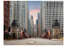 Fototapete Straße in Chicago - Blick auf die Brücke und die Wolkenkratzer der amerikanischen Stadt 97225 additionalThumb 1