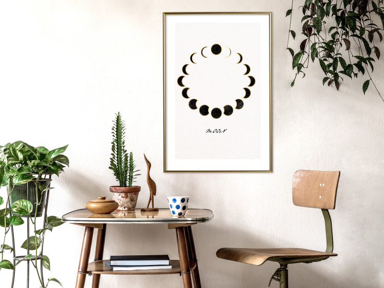 Wandposter Moon Phases - Minimalist Journey of a Celestial Body 146135 additionalImage 15