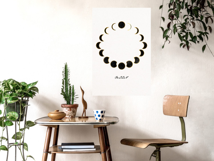 Wandposter Moon Phases - Minimalist Journey of a Celestial Body 146135 additionalImage 14