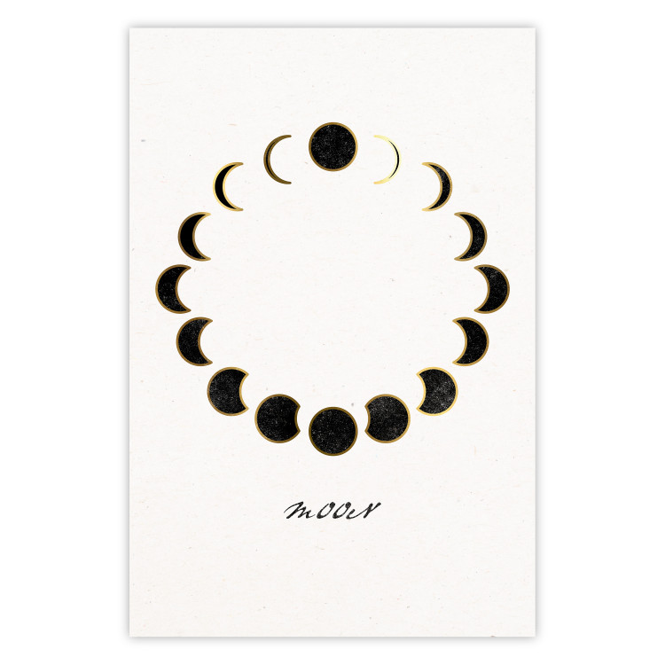 Wandposter Moon Phases - Minimalist Journey of a Celestial Body 146135