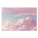 Leinwandbild Sky Landscape - Subtle Pink Clouds on the Blue Horizon 151245