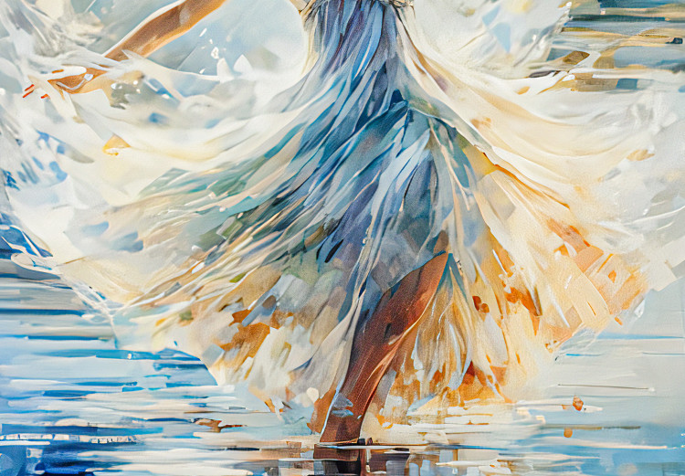 Leinwandbild XXL The Beauty of Dance - A Ballerina Dancing on the Surface of a Blue Lake [Large Format] 151545 additionalImage 3