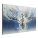 Leinwandbild XXL The Beauty of Dance - A Ballerina Dancing on the Surface of a Blue Lake [Large Format] 151545 additionalThumb 2
