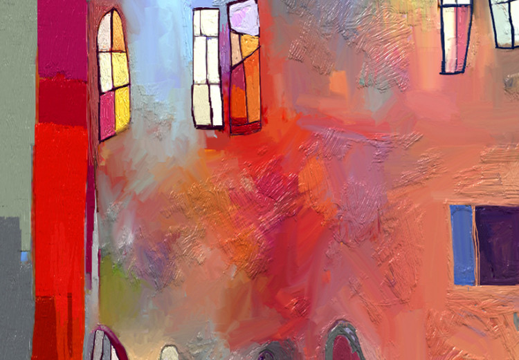 Wandbild Regenbogenfarbenes Haus 48855 additionalImage 5