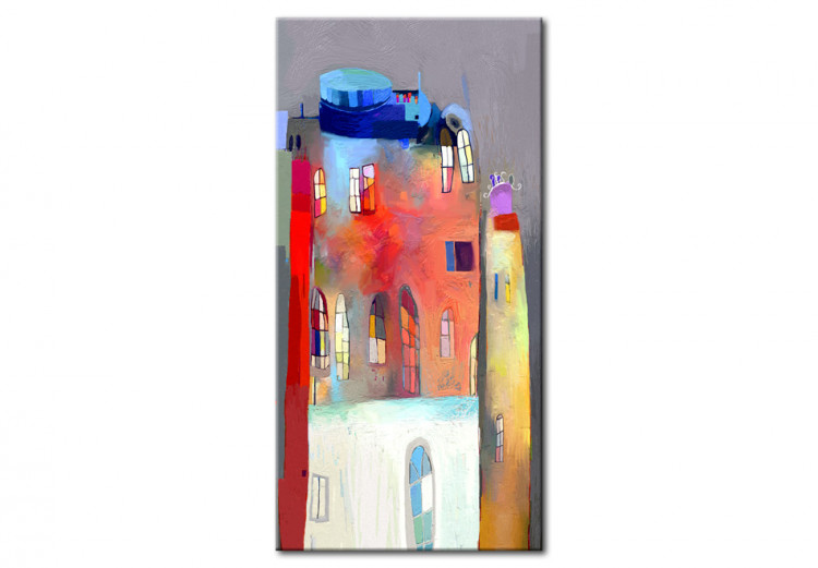 Wandbild Regenbogenfarbenes Haus 48855