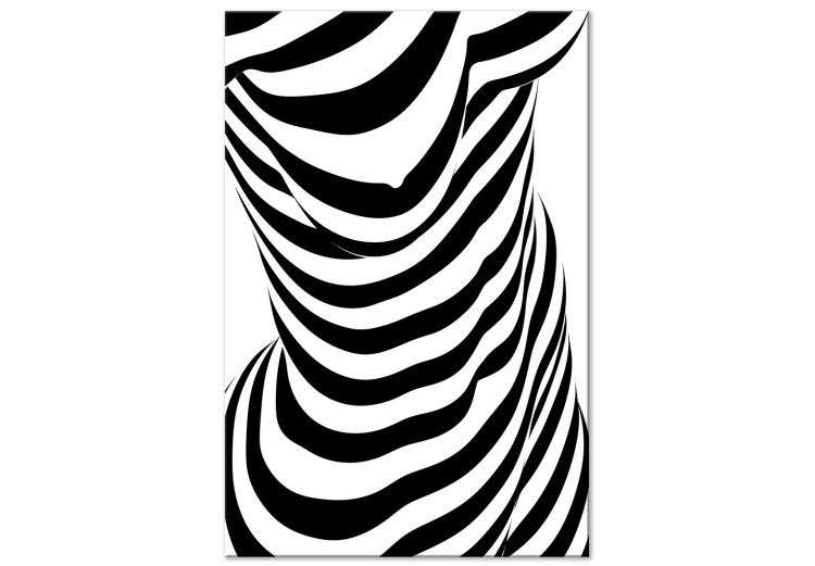 Bild auf Leinwand Zebra Woman (1 Part) Vertical 117075