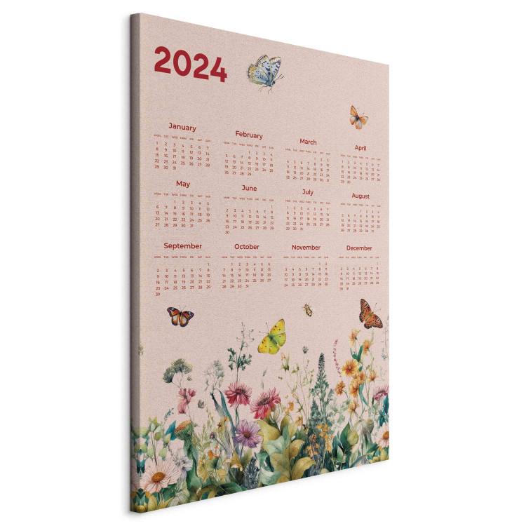 Bild Calendar 2024 - Beautiful Butterflies Flying Over a Blooming Meadow 151885 additionalImage 2