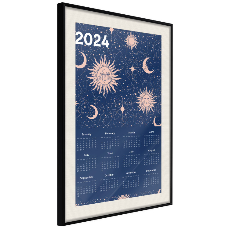 Wandposter Calendar 2024 - Space Composition on Navy Blue Background 151895 additionalImage 9