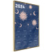 Wandposter Calendar 2024 - Space Composition on Navy Blue Background 151895 additionalThumb 5