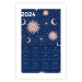 Wandposter Calendar 2024 - Space Composition on Navy Blue Background 151895 additionalThumb 20