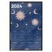 Wandposter Calendar 2024 - Space Composition on Navy Blue Background 151895 additionalThumb 21
